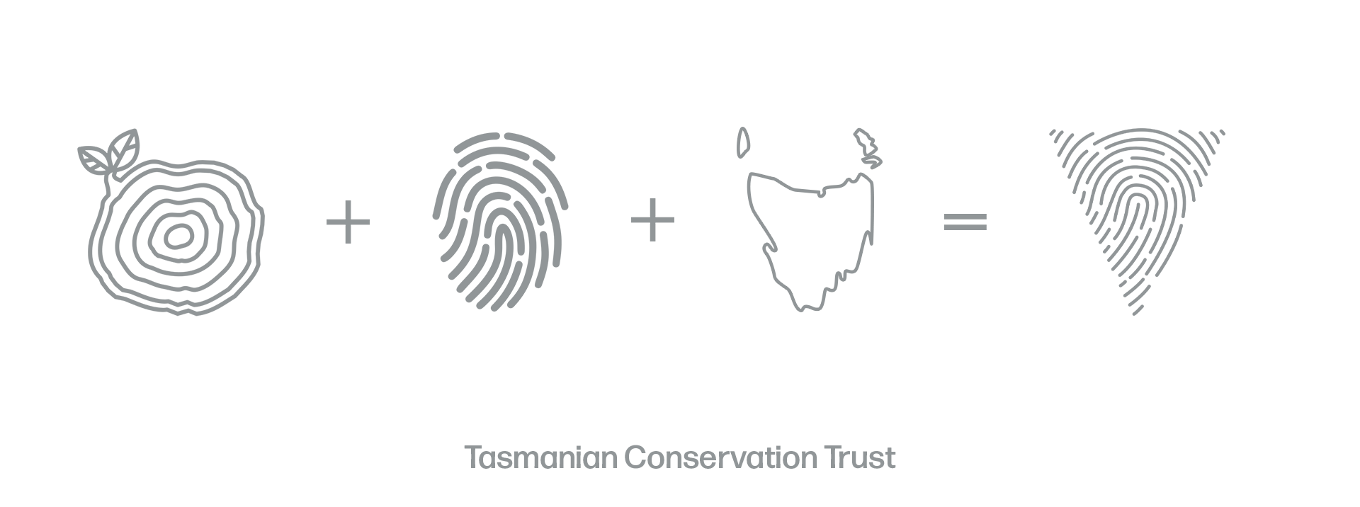 Thinking process that led to the formation of the Tasmanian Conservation Trust logo