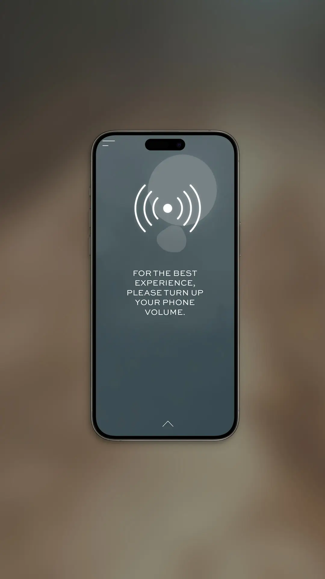 For the best experience, please turn up your phone volume