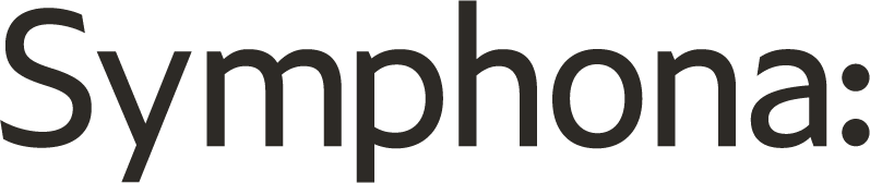 Symphona wordmark in dark grey